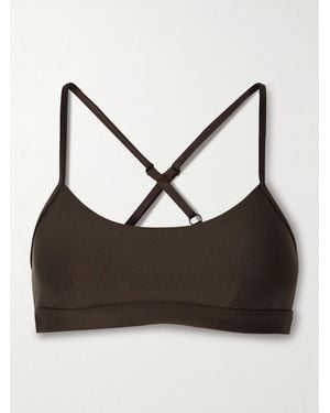 Alo Yoga Intrigue Cutout Airlift Sports Bra - Brown