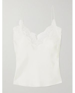 Rohe Lace-Trimmed Silk Camisole - White