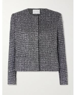 Maria McManus Sequin-Embellished Metallic Tweed Jacket - Gray