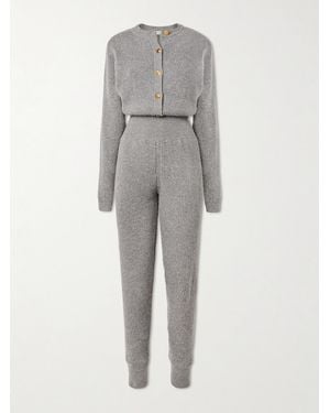 Chloé Ribbed Wool-Blend Jumpsuit - Gray