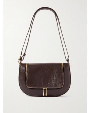 Anya Hindmarch Vere Small Crinkled-Leather Shoulder Bag - Grey