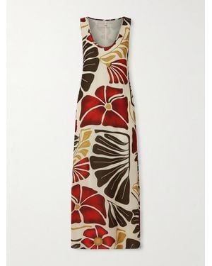 SIR. Julietta Printed Twill Maxi Dress - White