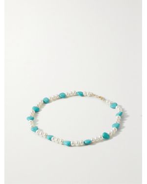 JIA JIA Net Sustain-Tone And Pearl Necklace - White