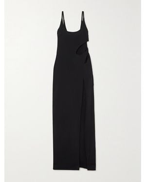 Et Ochs Net Sustain Rowena Cutout Cady Gown - Black