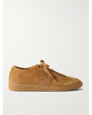 Isabel Marant Klyce Sneakers Aus Veloursleder Mit Lederbesätzen - Braun