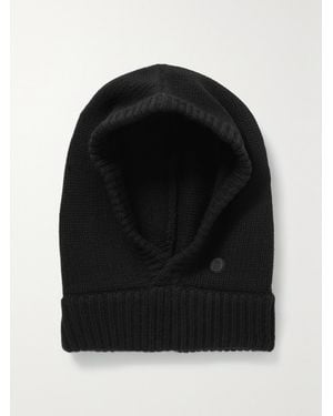 Bogner Berny Appliquéd Wool And Cashmere-Blend Hood - Black