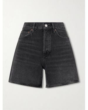 Agolde Dame Denim Shorts - Black