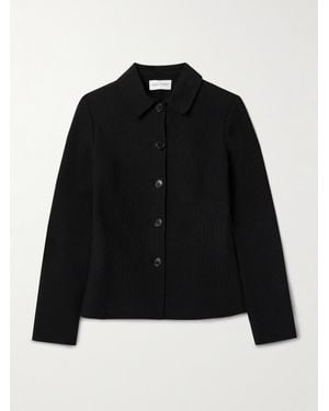 High Sport Oliver Jacke Aus Einer Baumwollmischung Mit Jacquard-Muster - Schwarz