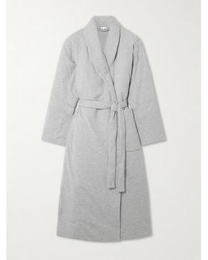 Skin Oasis Organic Cotton-Jersey Robe - Gray