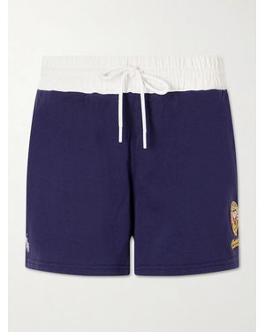 Polo Ralph Lauren Wimbledon Cotton-Jersey Shorts - Blue