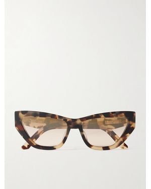 Dior Cdior B6I Cat-Eye Tortoiseshell Acetate Sunglasses - Natural