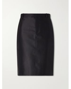 Gucci Silk-Faille Mini Skirt - Black