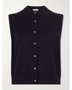 Allude Wool Vest - Blue