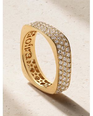 Ofira 18-Karat Diamond Ring - Metallic