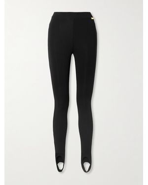 Balmain Jersey Stirrup Leggings - Black