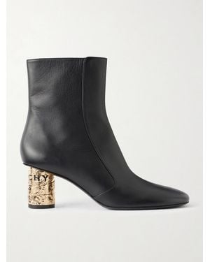 Givenchy Tape 65 Leather Ankle Boots - Black
