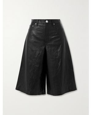 Rag & Bone Leather Culottes - Black