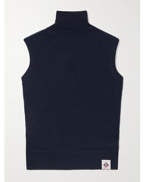 Bally Cashmere Turtleneck Tank - Blue
