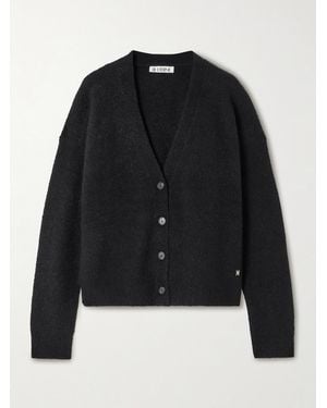 ÉTERNE Walt Embellished Brushed Cashmere-Blend Cardigan - Black