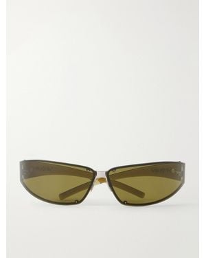 Saint Laurent Sl 963 Square-Frame-Tone Sunglasses - Green
