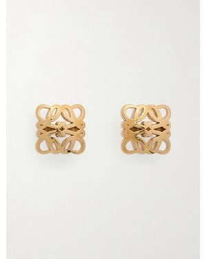 Loewe Bombe Anagram-Tone Earrings - Metallic