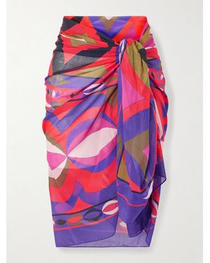 PUCCI Printed Cotton Pareo - Pink