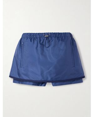 Gucci Jupe-Short En Tissu Technique - Bleu