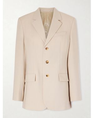 Wardrobe NYC Wool-Crepe Blazer - Natural