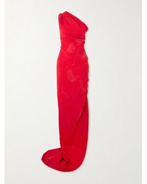 Vivienne Westwood Andreas One-Shoulder Gathered Jacquard Gown