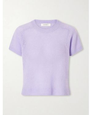 Lisa Yang Siona Cashmere And Silk T-Shirt - Purple