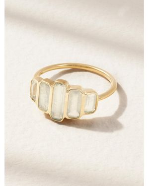 Melissa Joy Manning Cityscape Ring Aus Recyceltem 14 Karat Mit Aquamarinen - Natur