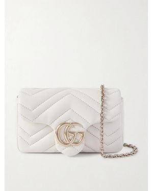 Gucci Gg Marmont Mini Matelassé Leather Shoulder Bag - Natur