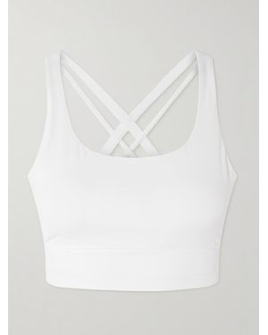 lululemon Brassière De Sport En Tissu Luxtreme Energy - Blanc
