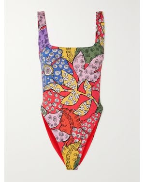 Mara Hoffman Idalia Printed Swimsuit - Red