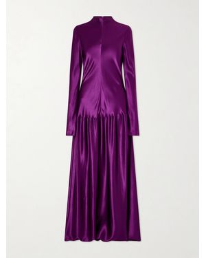 FFORME Mila Satin Maxi Dress - Purple