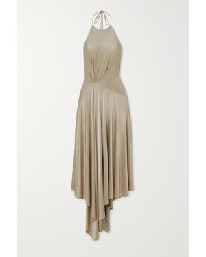 Alexandre Vauthier Open-Back Stretch-Jersey Halterneck Midi Dress - White
