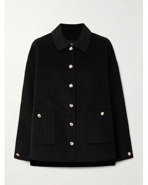 Anine Bing Luca Jacke Aus Einer Woll-Kaschmirmischung - Schwarz
