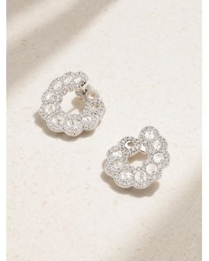 David Morris 18-Karat Diamond Hoop Earrings - Natur