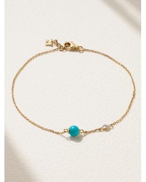 Mateo Dot 14-Karat, And Diamond Bracelet - Natural