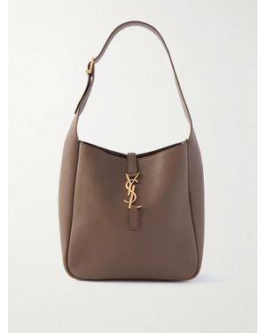 Saint Laurent Le 5 À 7 Supple Kleine Schultertasche Aus Leder - Braun