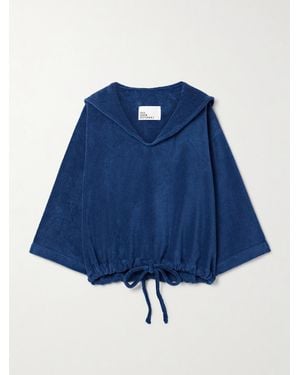 Lisa Marie Fernandez Sailor Cotton-Terry Top - Blue