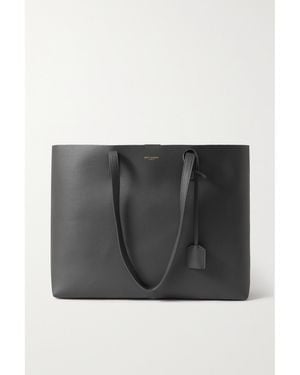 Saint Laurent East/West Leather Tote - Black