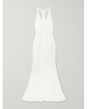 Jacquemus La Marcel Crepe Maxi Dress - White