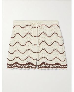 Cara Cara Short En Coton À Rayures Aicha - Neutre