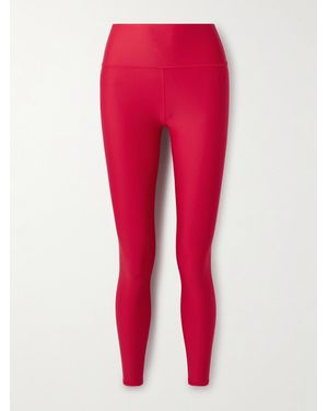 Alo Yoga Airlift Cropped Stretch Leggings - Red
