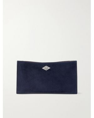 Metier Ease 22 Suede Clutch - Bleu