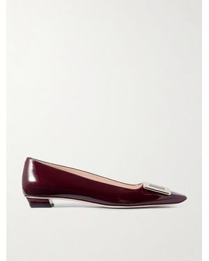 Roger Vivier Belle Vivier Ballerinas Aus Lackleder - Rot