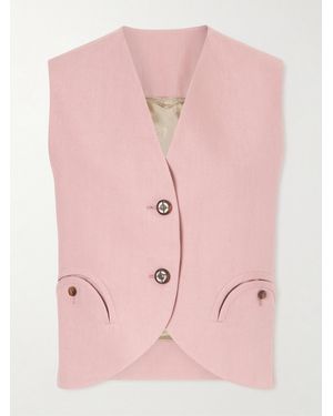 Blazé Milano Midday Sun Linen Vest - Pink