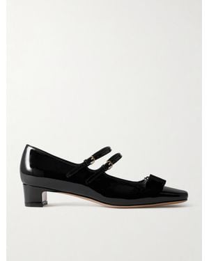 Ferragamo Vara Mary-Jane-Pumps Aus Lackleder Mit Schleife - Schwarz
