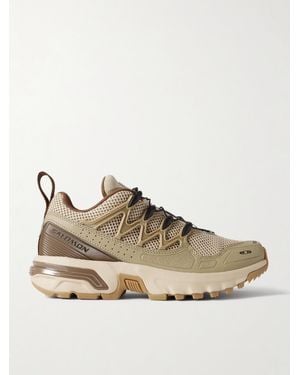 Salomon Acs + Og Rubber-Trimmed Mesh Trainers - Natural